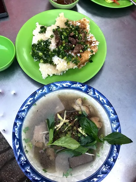 Cơm bò cháo bò - Nước mía sầu riêng