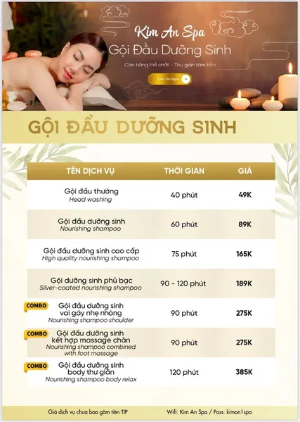 Kim An Spa | Gội đầu dưỡng sinh quận 11 | Trị liệu vai gáy quận 11