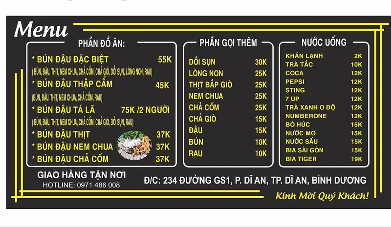 BÚN ĐẬU MẮM TÔM MỸ HUỆ NGON NHẤT KHU VỰC