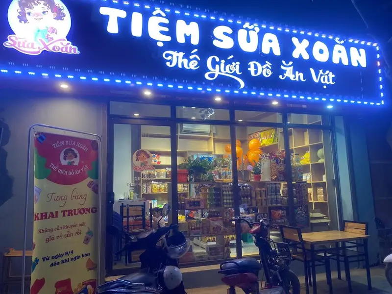 Tiệm Sữa Xoăn- Thế giới đồ ăn vặt