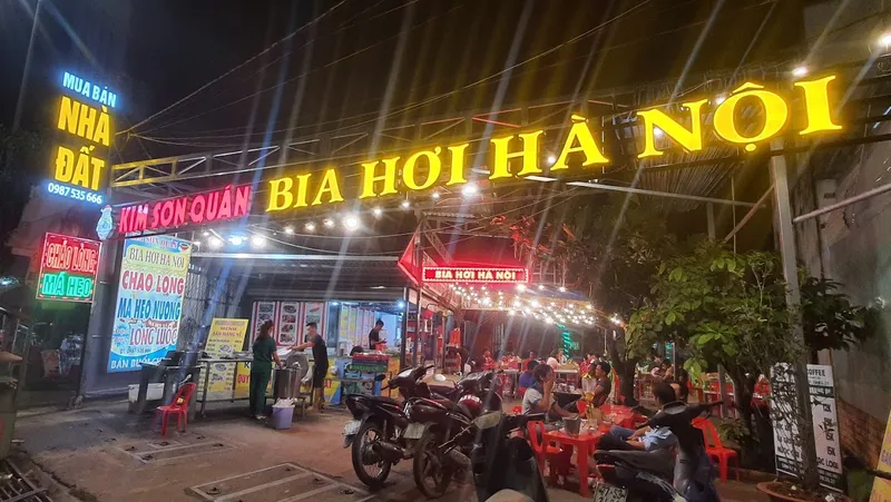 KIM SƠN QUÁN.Bia Hơi hà Nội. Bê thui nóng. Lẩu Nướng tại bàn