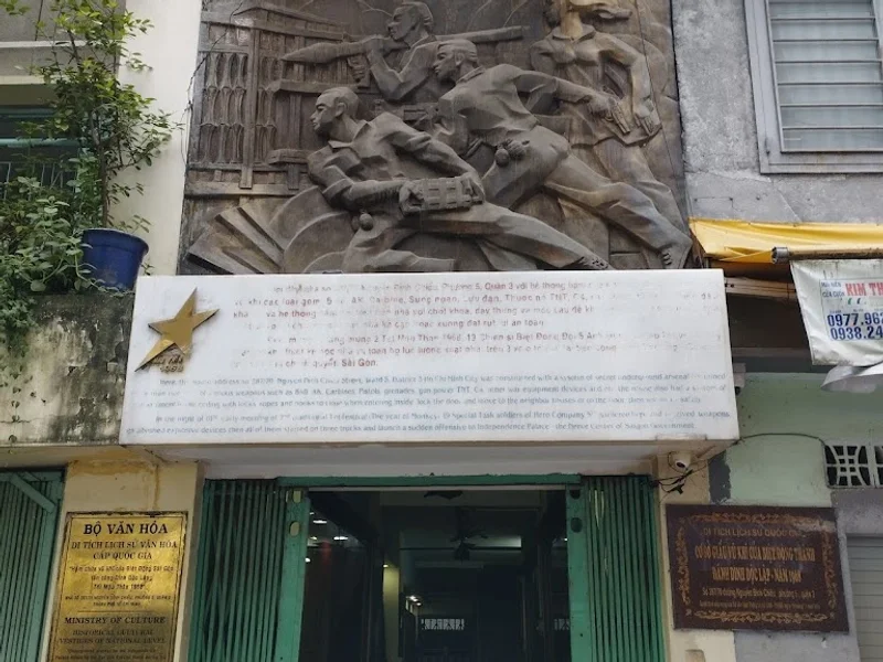 Di tích lịch sử cấp Quốc gia Hầm giấu vũ khí biệt động sài gònđánh Dinh Độc Lập Tết Mậu thân năm 1968 Nhà nước quản lý