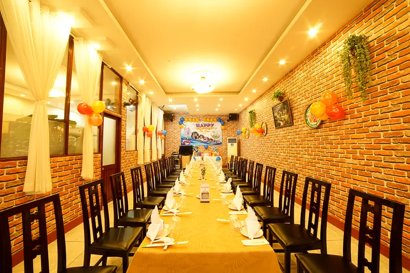 Nhà hàng Vườn Quê 2 - tiệc thôi nôi trọn gói trang trí TP. HCM