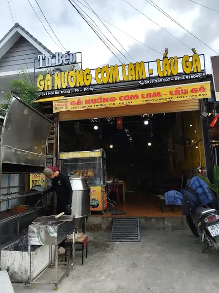 Gà nướng ôm xôi -lẩu gà Tư Béo