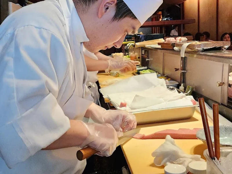Dining ambiance of restaurant Blue Ribbon Sushi 1