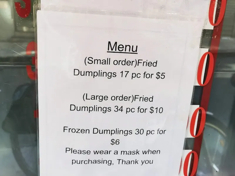 Menu Fried Dumpling