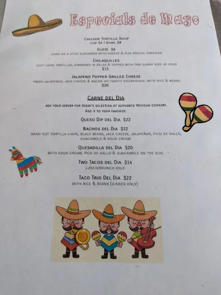 Menu Cowgirl SeaHorse