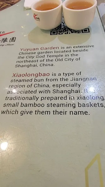 Menu Shanghai You Garden