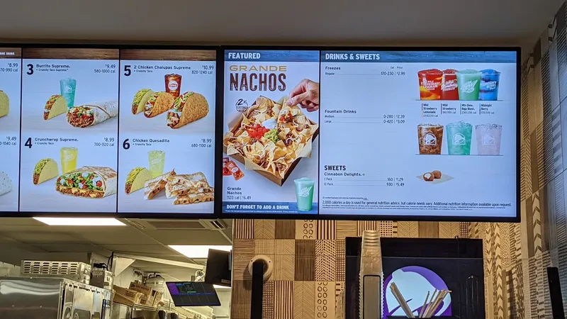 Menu Taco Bell