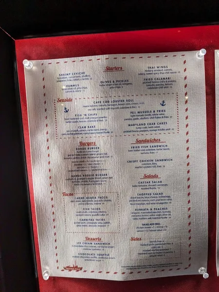 Menu Frying Pan NYC