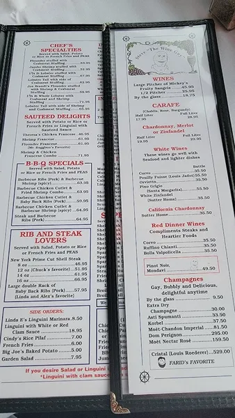 Menu JP's