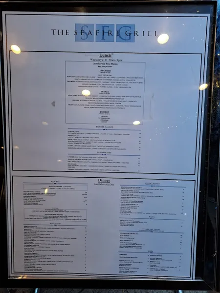 Menu Sea Fire Grill