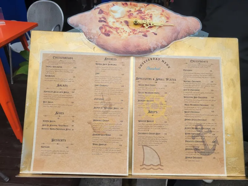 Menu Cheeseboat Hell's Kitchen