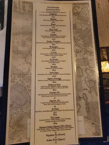 Menu Il Porto Ristorante & Wood Fired Pizza