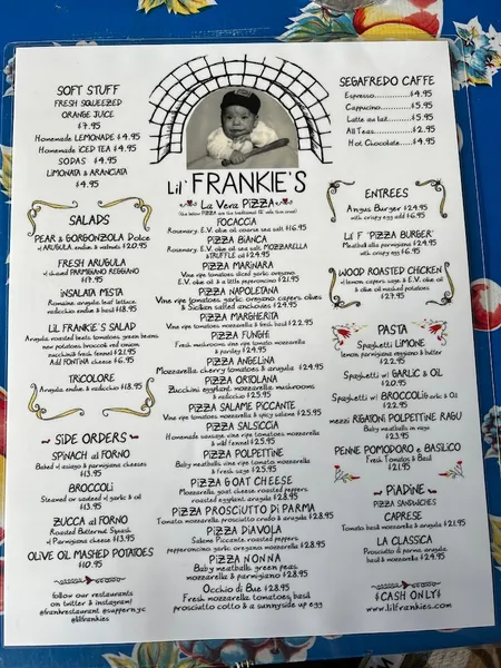 Menu Lil' Frankie's