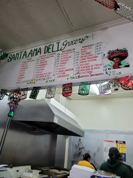 Menu Santa Ana Deli & Grocery