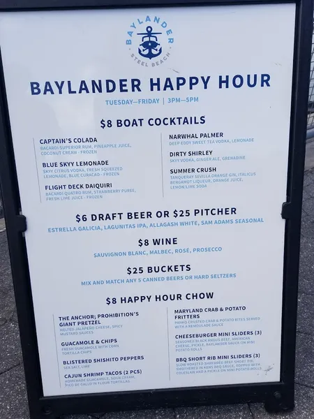 Menu The Baylander