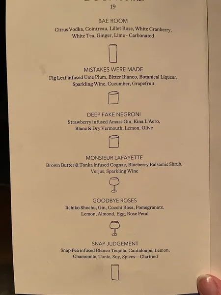 Menu Manhatta