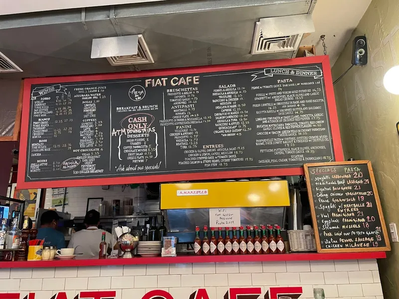 Menu Fiat Café