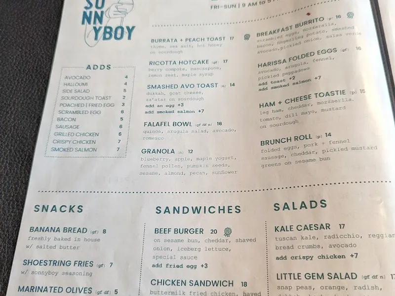 Sonnyboy - Reviews & Menu - New York City
