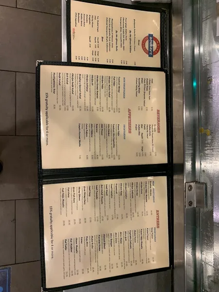 Menu Bombay's