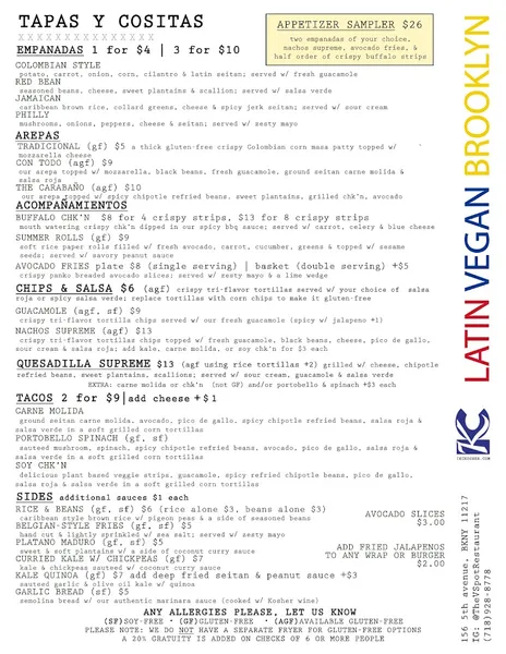 Menu The VSPOT