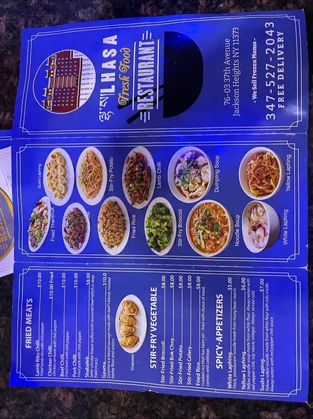 Menu Lhasa Fast Food