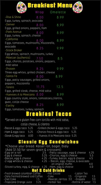 Menu Eggstravaganza