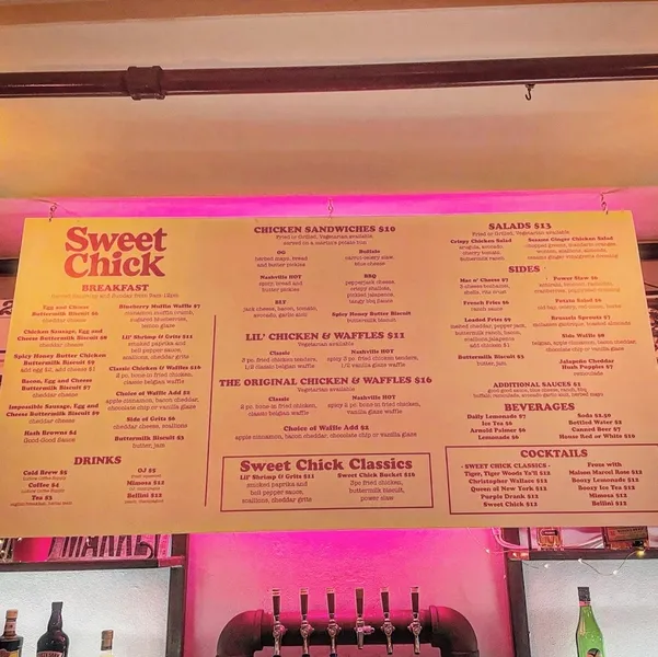 Menu Sweet Chick