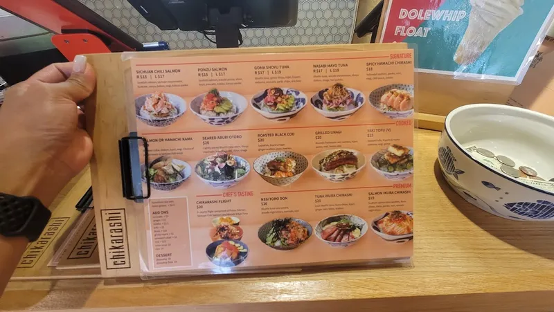 Menu Chikarashi