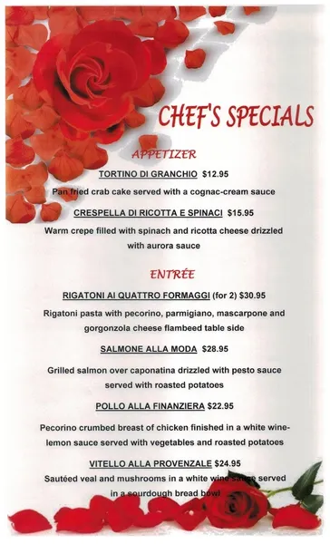 Menu La Nonna