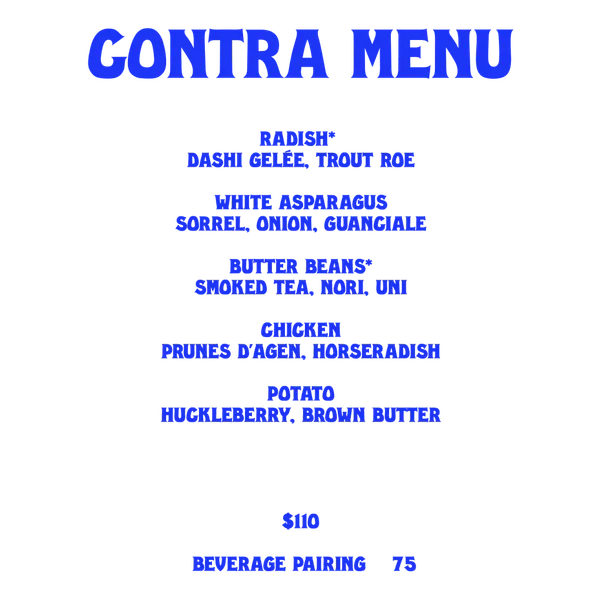 Menu Contra