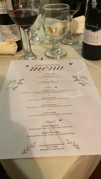 Menu Alcala