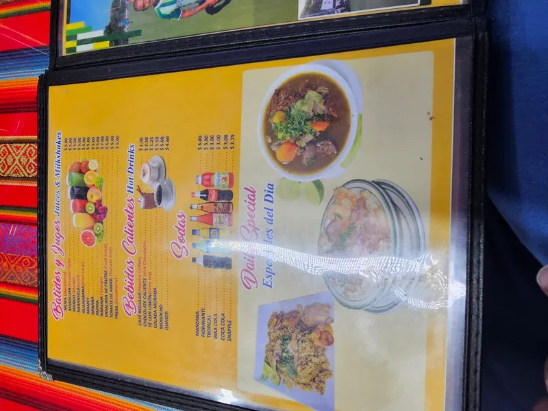 Menu Antojitos Ecuatorianos