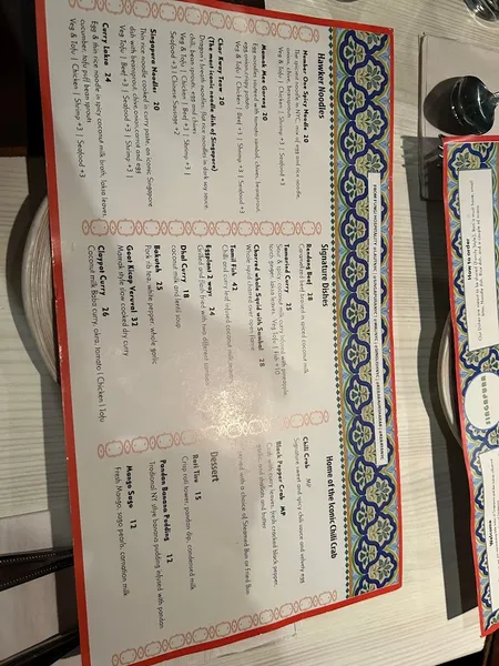 Menu Singapura