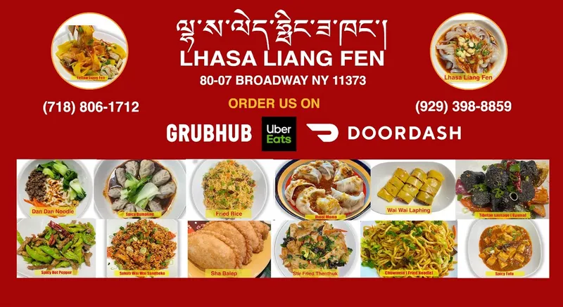 Menu LHASA LIANG FEN