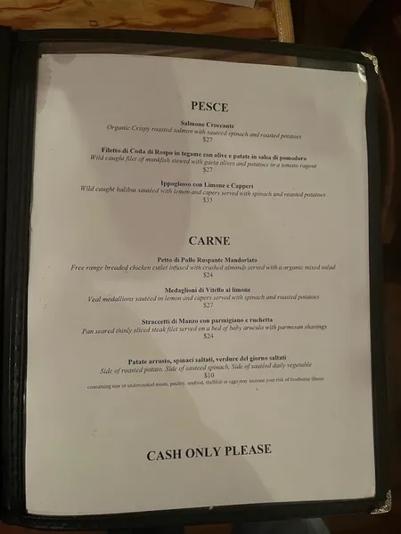 Menu Celeste