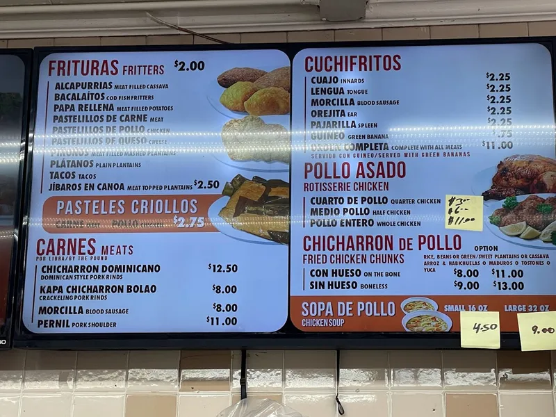 Menu Cuchifritos