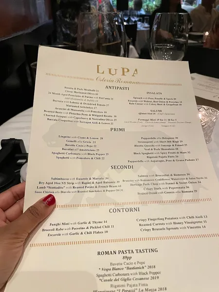 Menu Lupa