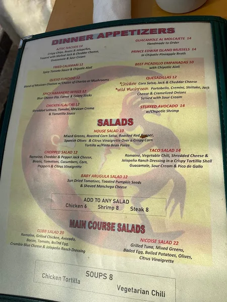 Menu Cilantro