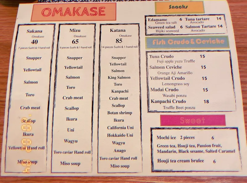 Menu Douska