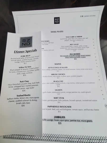 Menu SZND