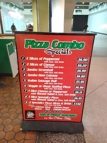 Menu Gino & Joes Pizza