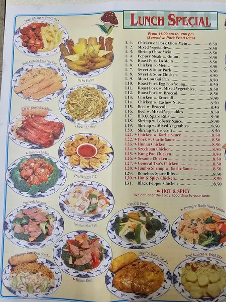 Menu China Kitchen