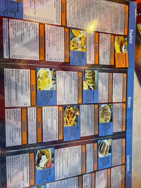 Menu Olympic Restaurant