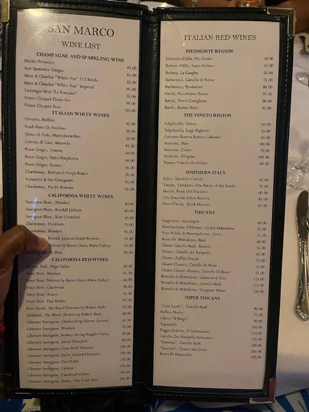 Menu San Marco