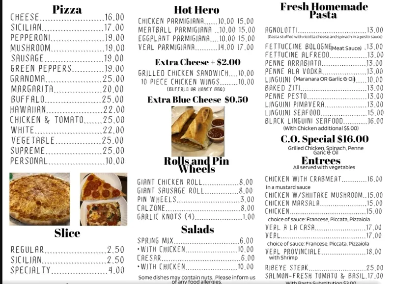 Menu Louie's