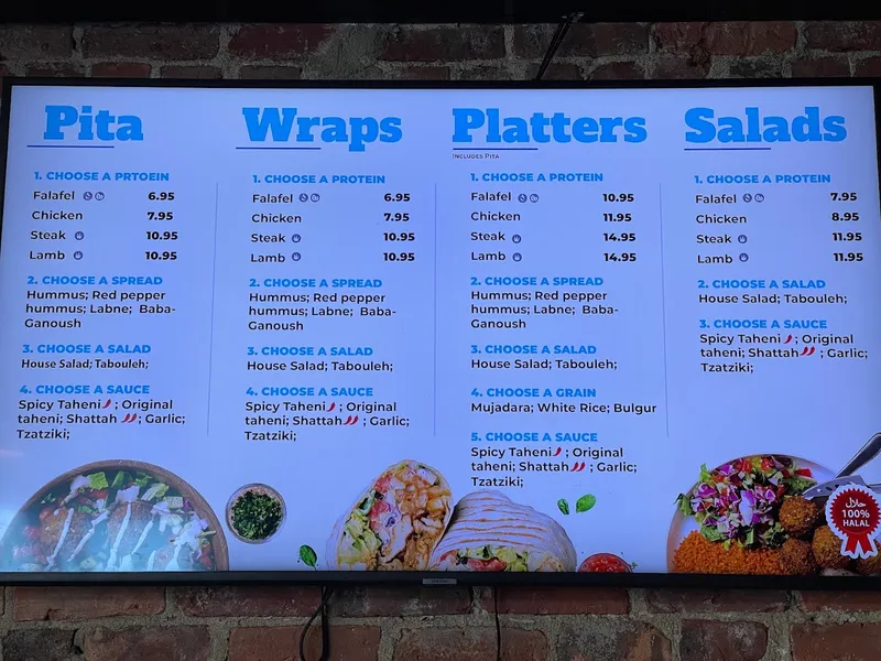 Menu Taheni