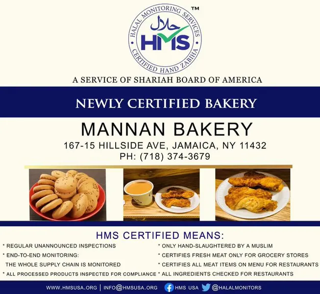 Menu Mannan Bakery and Restaurant