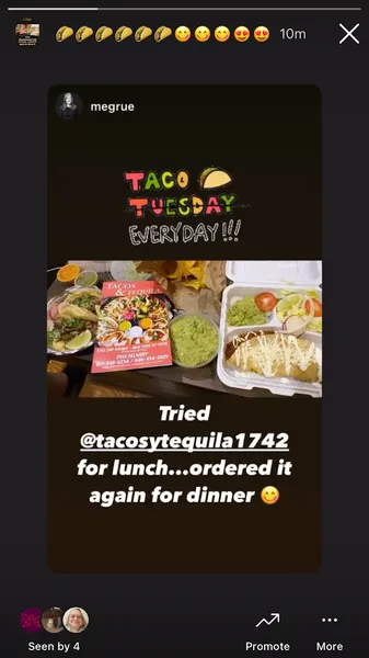 Menu Tacos & Tequila